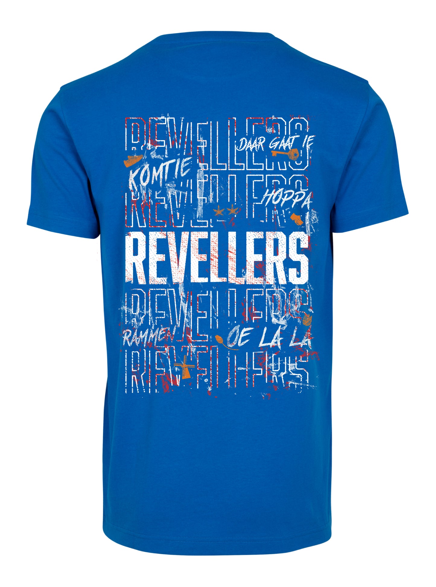 Revellers T-shirt Regular Blauw