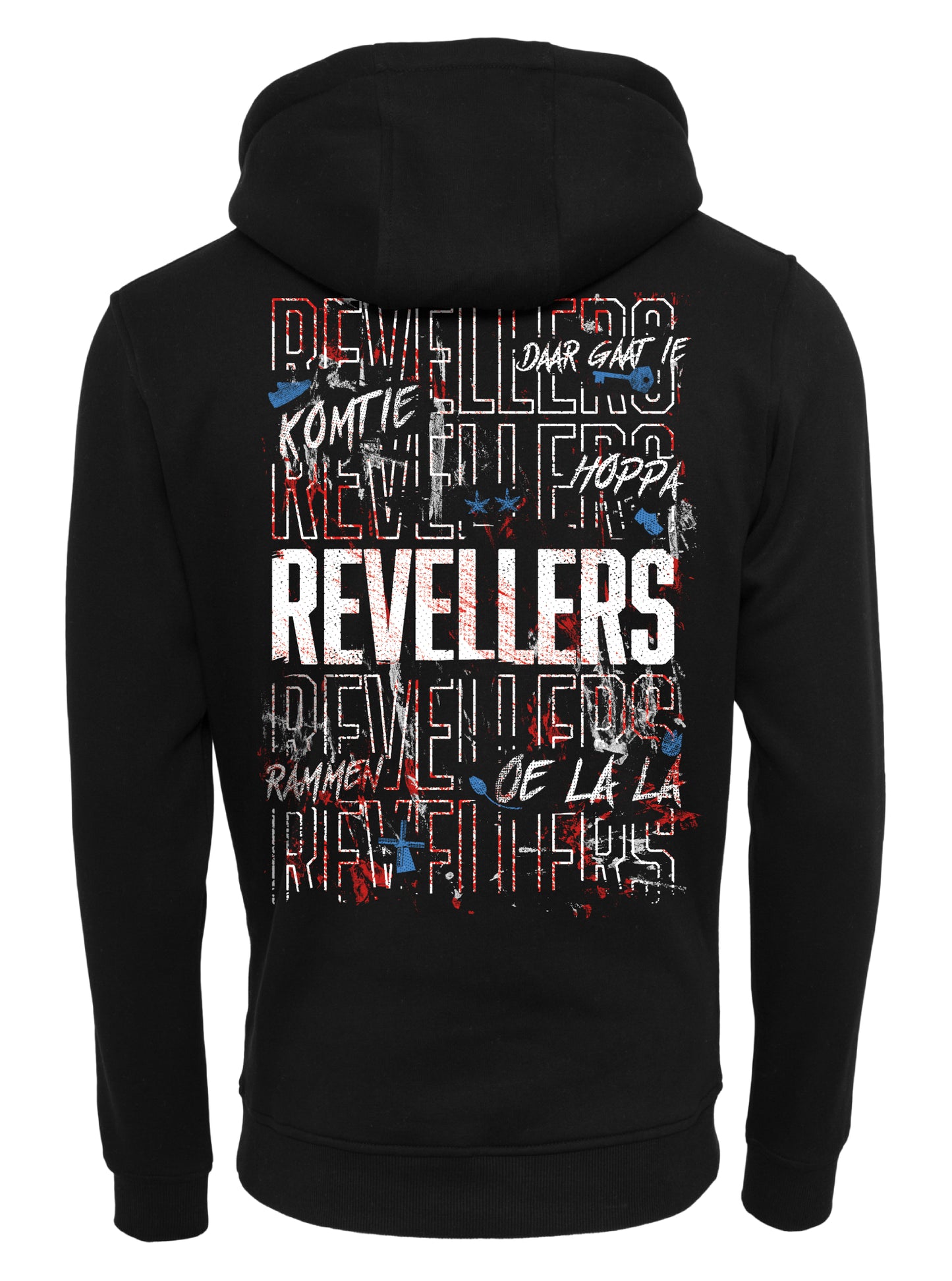 Revellers Hoodie Regular Zwart