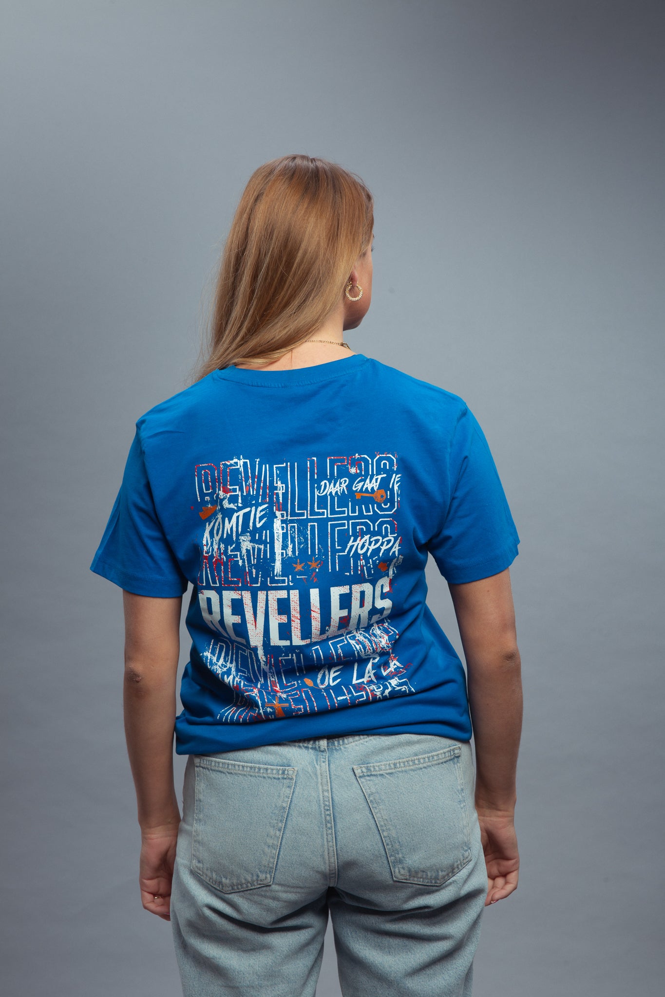 Revellers T-shirt Regular Blauw