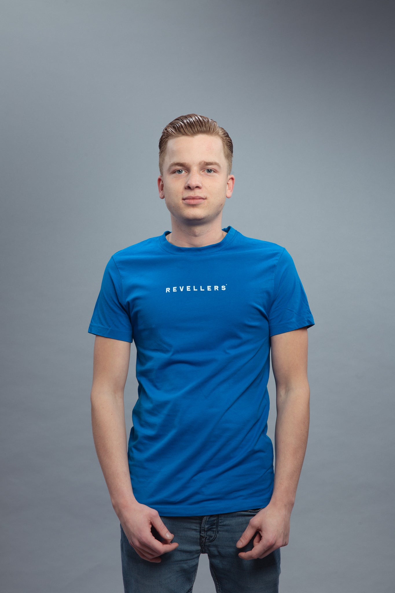 Revellers T-shirt Regular Blauw