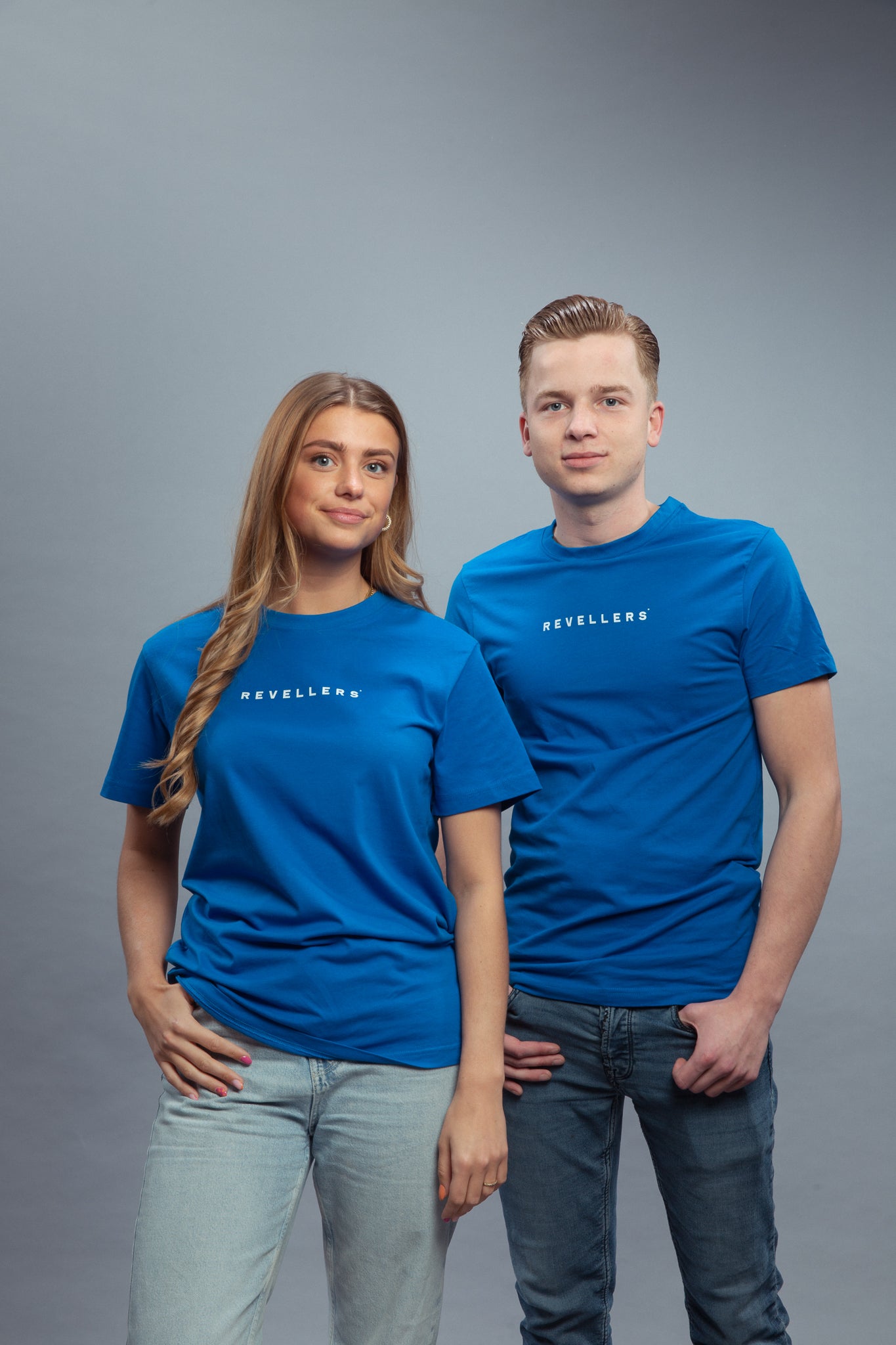 Revellers T-shirt Regular Blauw
