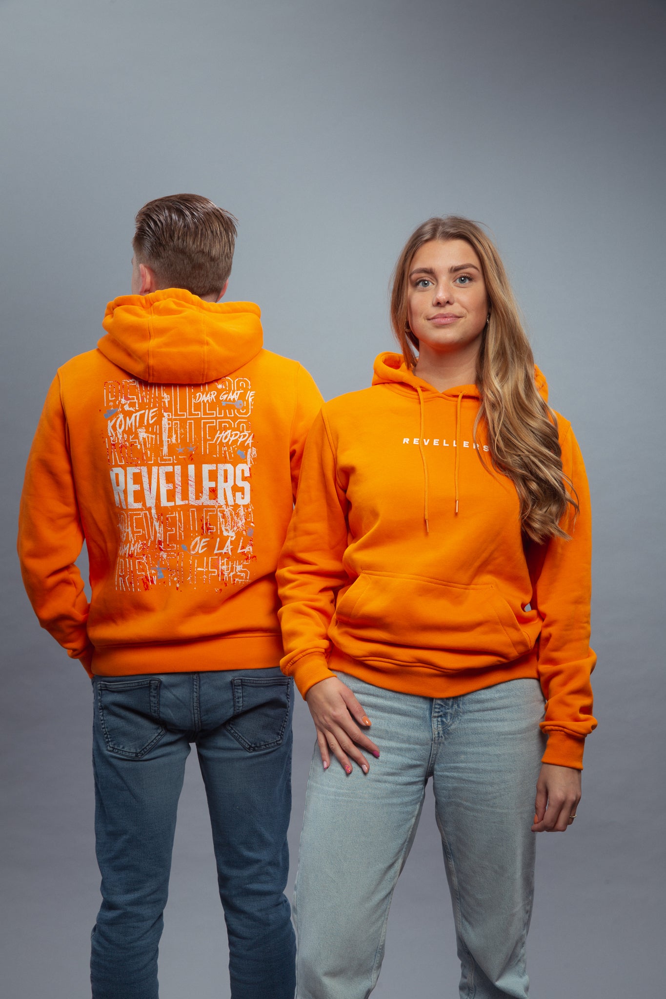 Revellers Hoodie Koningsdag Oranje Limited Edition