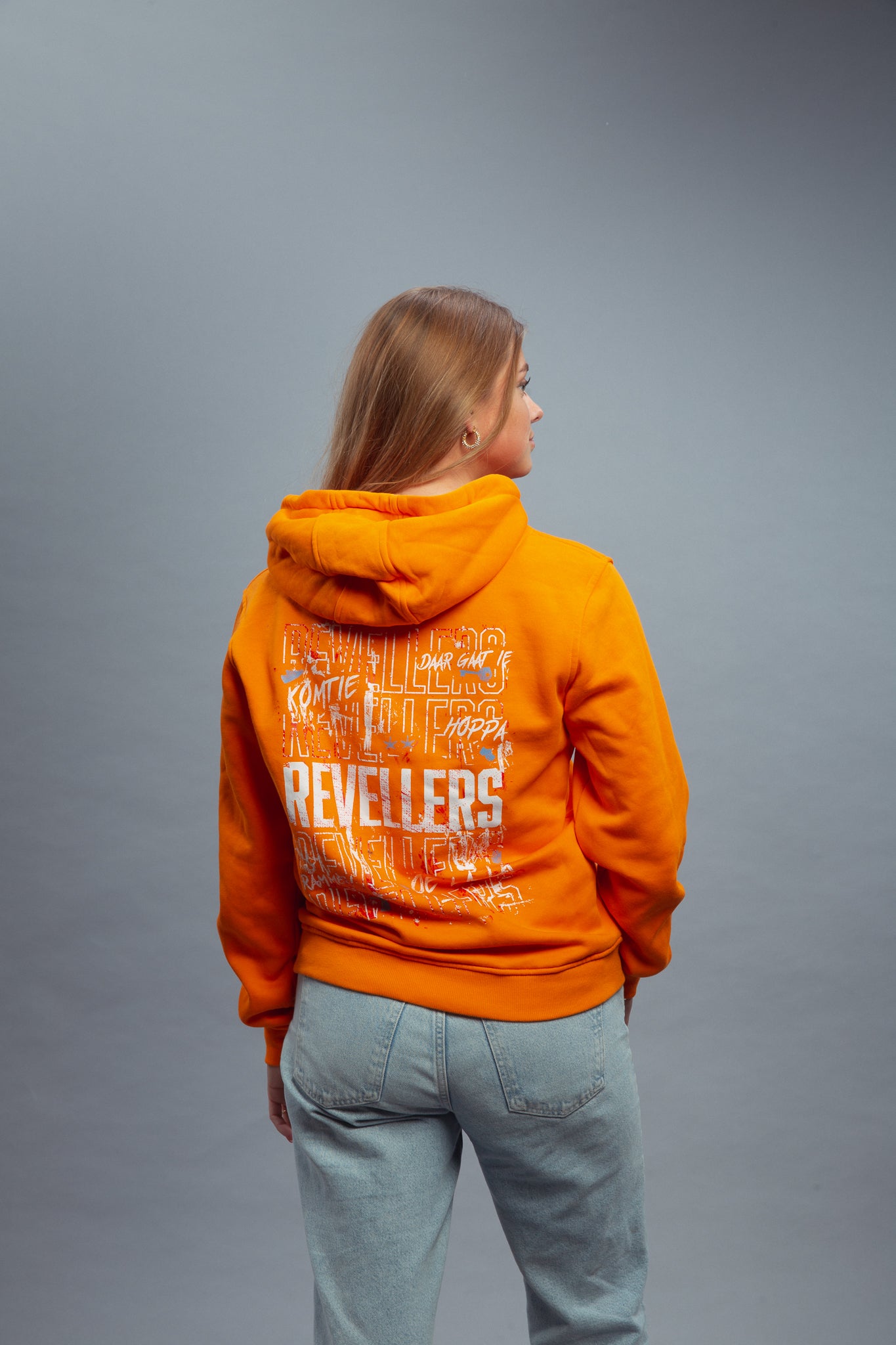 Revellers Hoodie Koningsdag Oranje Limited Edition