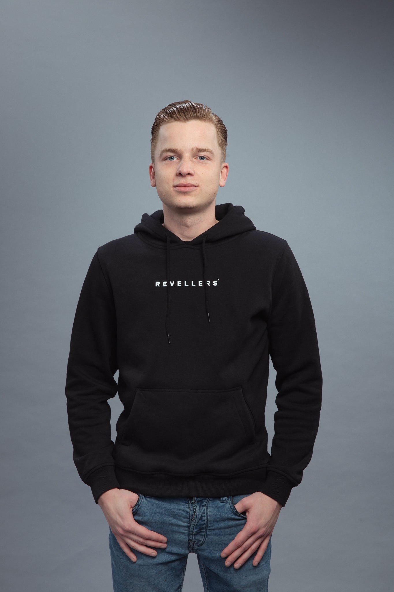 Revellers Hoodie Regular Zwart